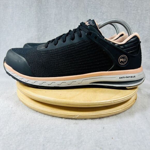 Timberland PRO Women’s Size 10 Drivetrain Composite Toe Work Shoes Black Pink - Picture 2 of 9